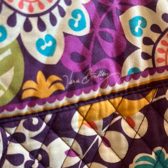 EUC Vera Bradley Brand Colorful Floral Patterned Shoulder Bag Purse Tote Bag main image 2